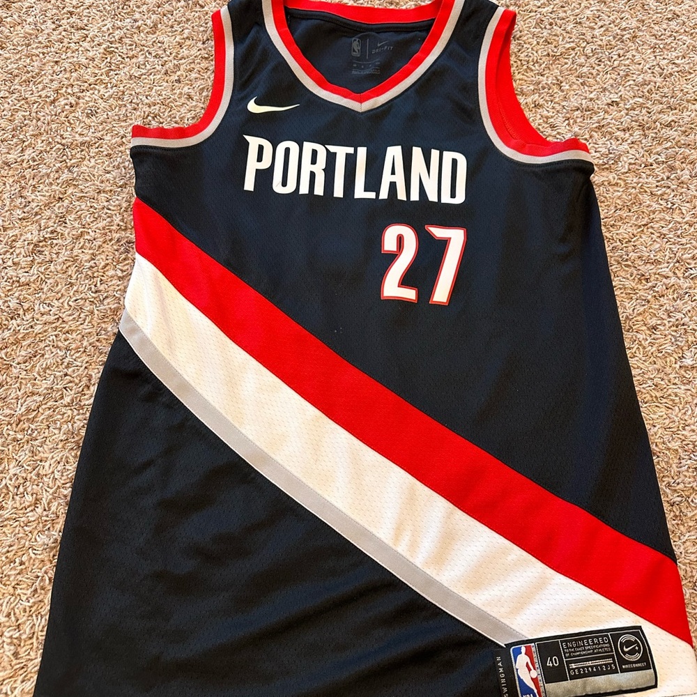 PORTLAND TRAIL BLAZERS WOMENS NURKIC JERSEY Nike P Dri-FIT SIZE SMALL